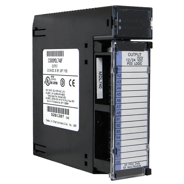 IC693MDL740 New GE Fanuc 12/24 Volt DC Logic 0.5 Amp Output Module